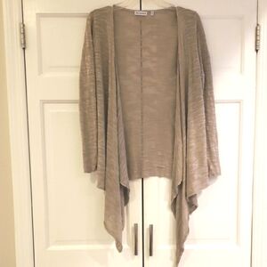 Beige Draped Women's Cardigan by 525 America